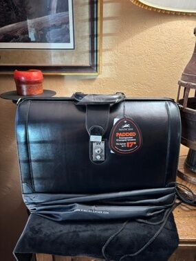 Mancini (NWT) Milan Collection Black leather briefcase